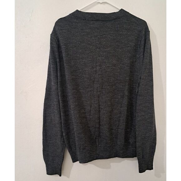 Banana Republic Mens Medium Charcoal Gray EVERYDAY CARDIGAN Sweater 100% Cotton - Picture 5 of 9